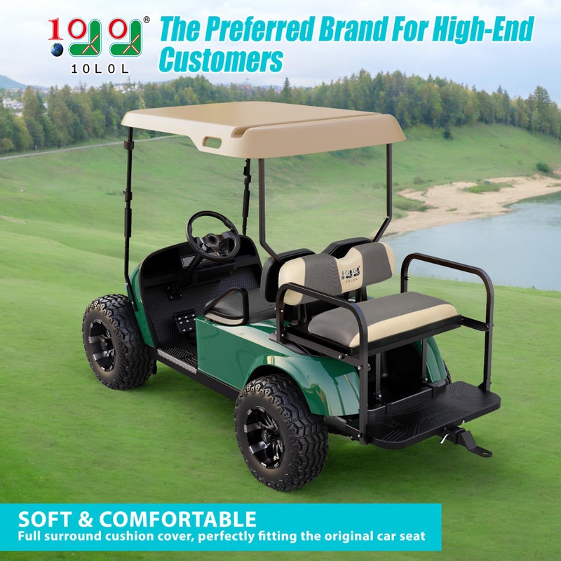 10L0L Universal Golf Cart Rear Seat Cover Dress UP Older Golf Cart Durable Breathable Material Fit Like a Glove for Yamaha EZGO and Club Car, Easy to Install - Image 2